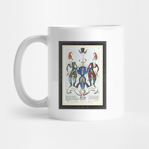 The Dandies Coat Of Arms - Mens Fashion Caricature by DPattonPD